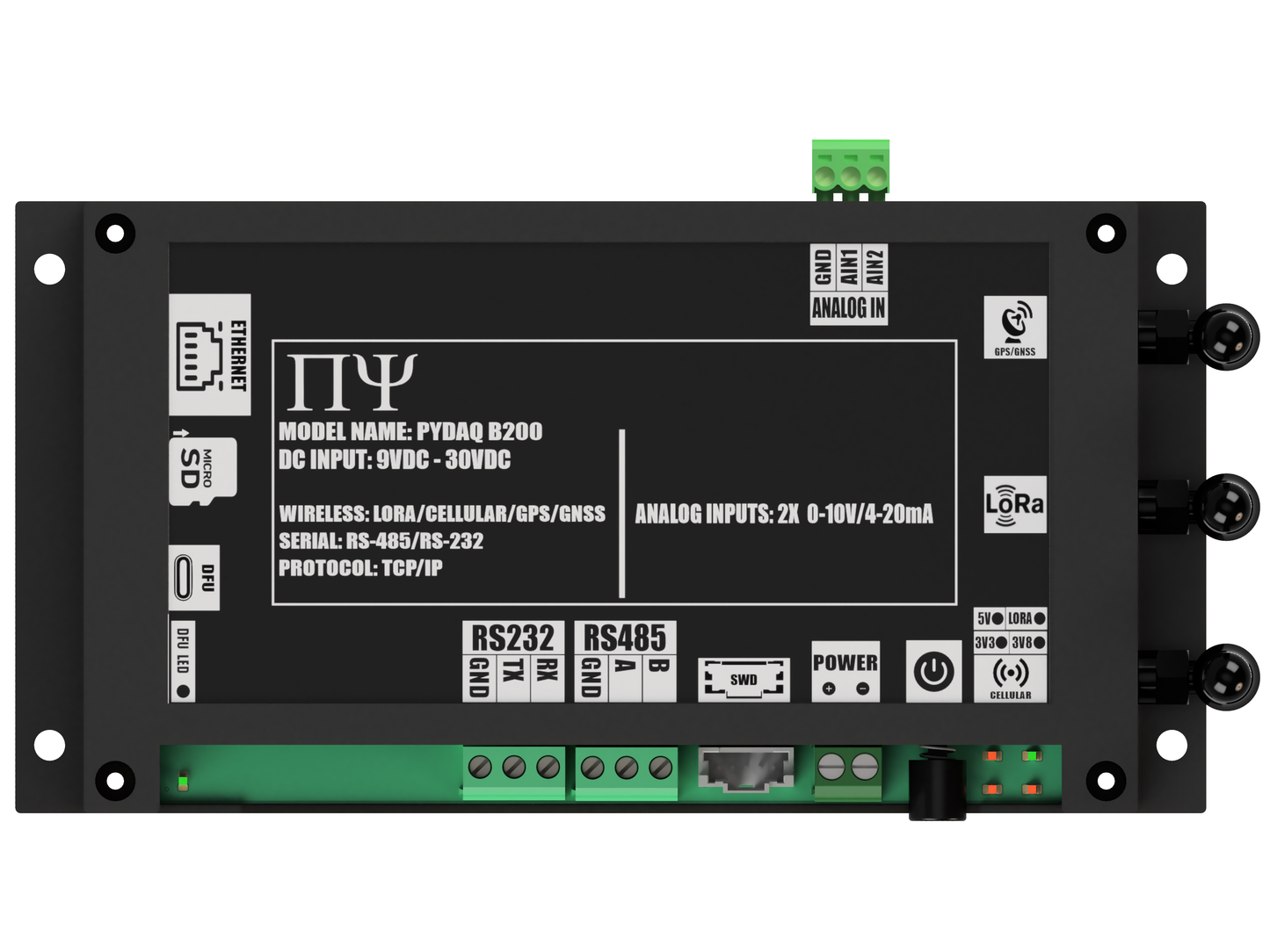 PYDAQ B200: Multichannel Wireless Programmable RTU