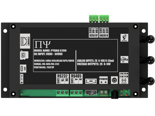 PYDAQ C200: Multichannel Wireless Programmable RTU