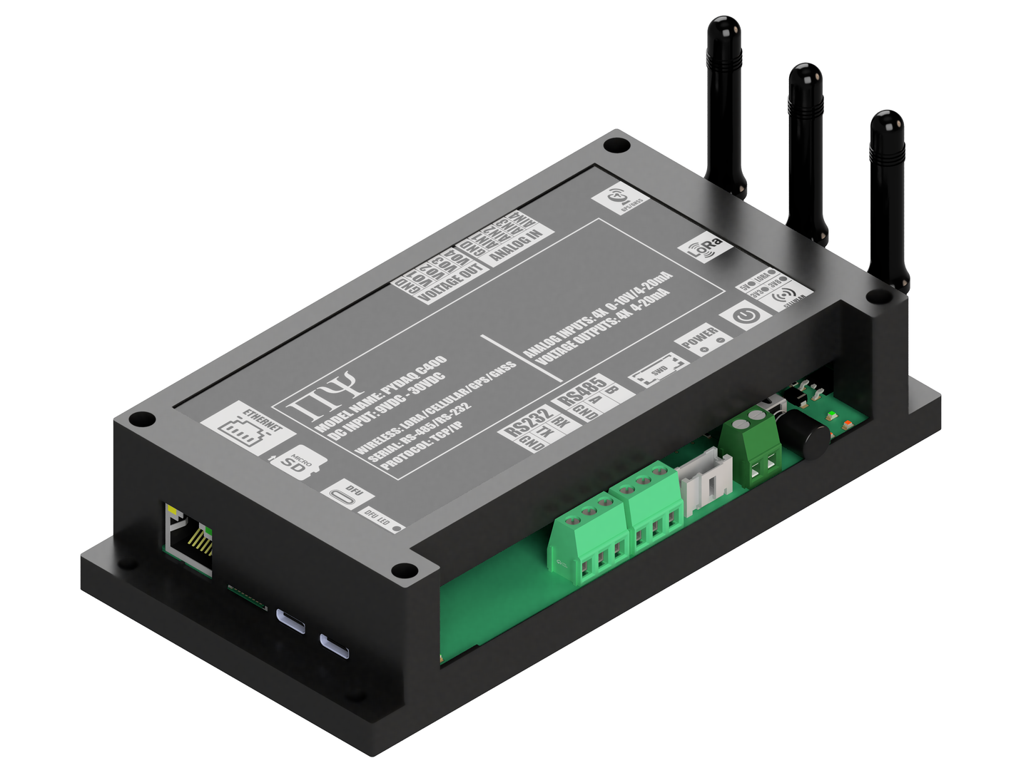 PYDAQ C400: Multichannel Wireless Programmable RTU