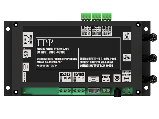 PYDAQ D200: Multichannel Wireless Programmable RTU