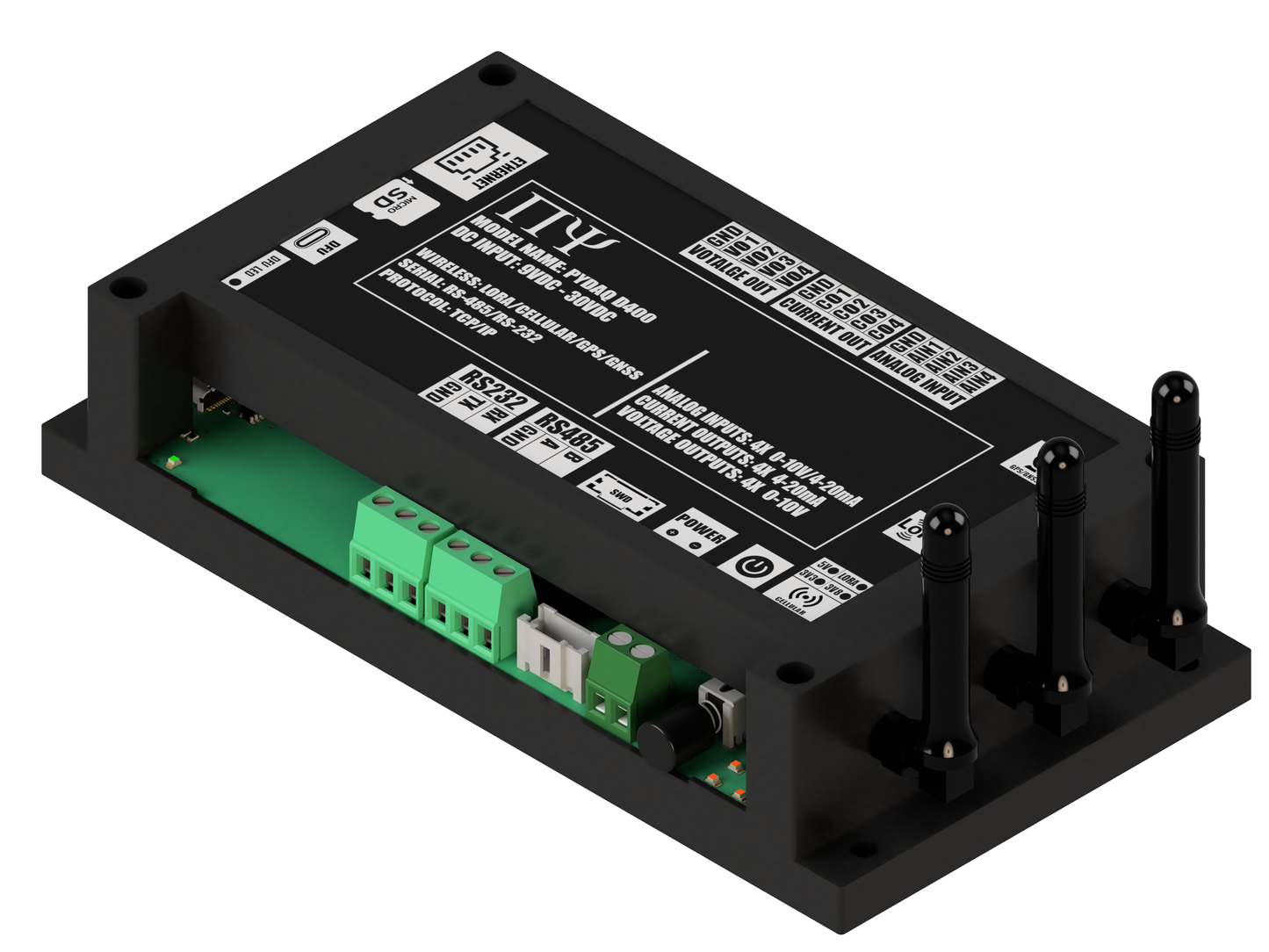 PYDAQ D400: Multichannel Wireless  Programmable RTU