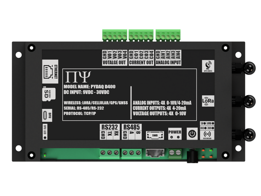 PYDAQ D400: Multichannel Wireless  Programmable RTU