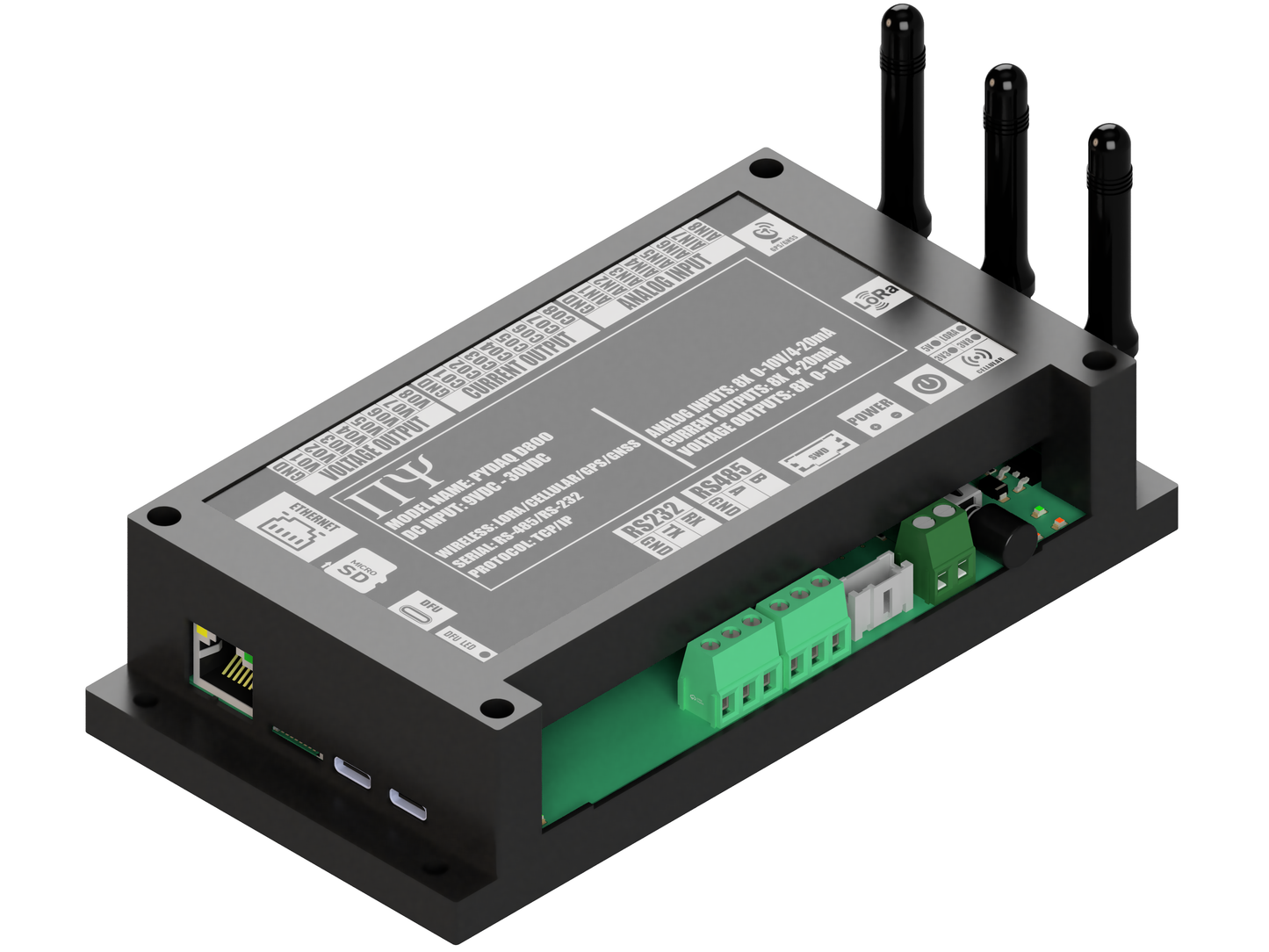 PYDAQ D800: Multichannel Wireless  Programmable RTU