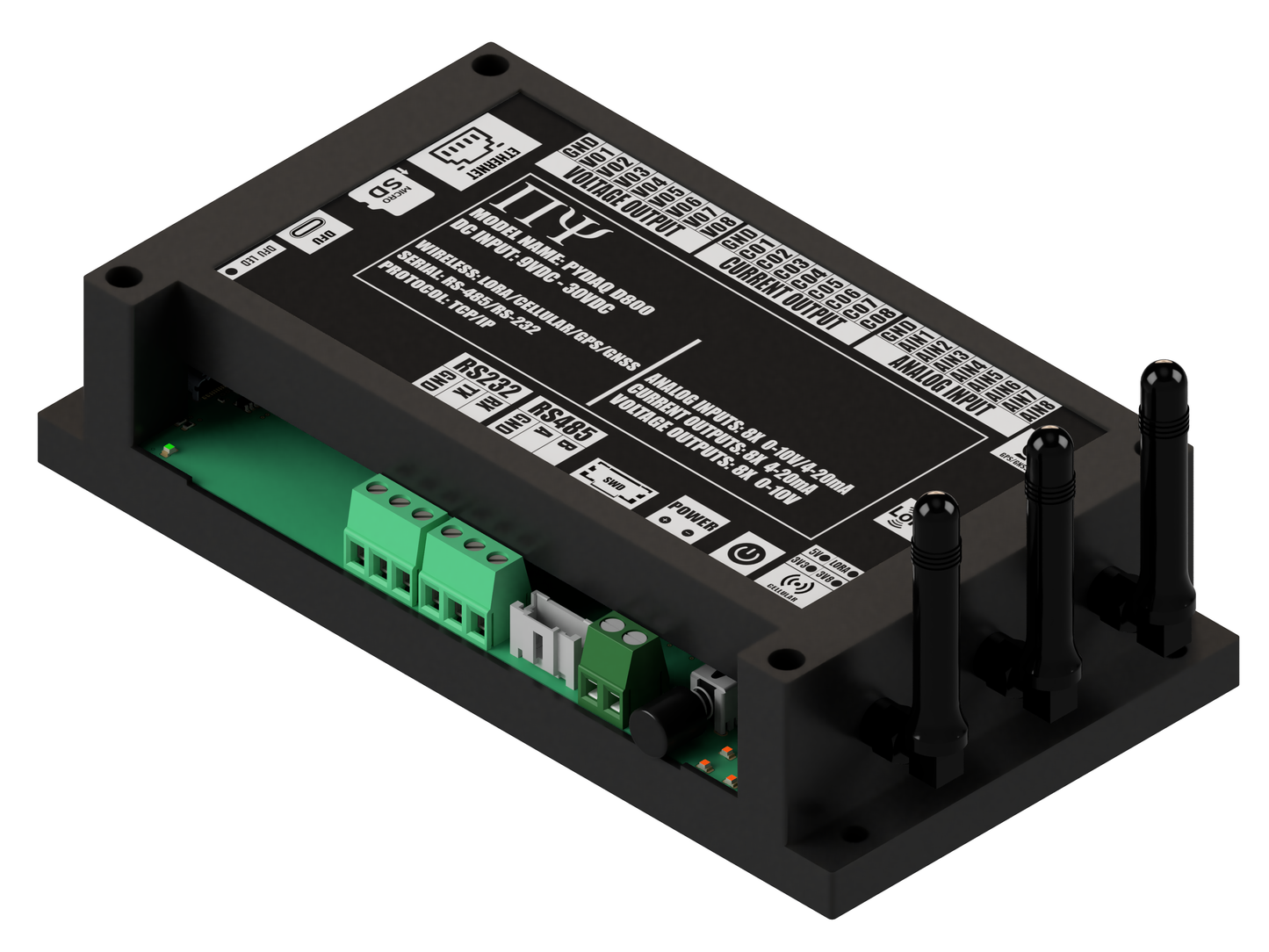 PYDAQ D800: Multichannel Wireless  Programmable RTU