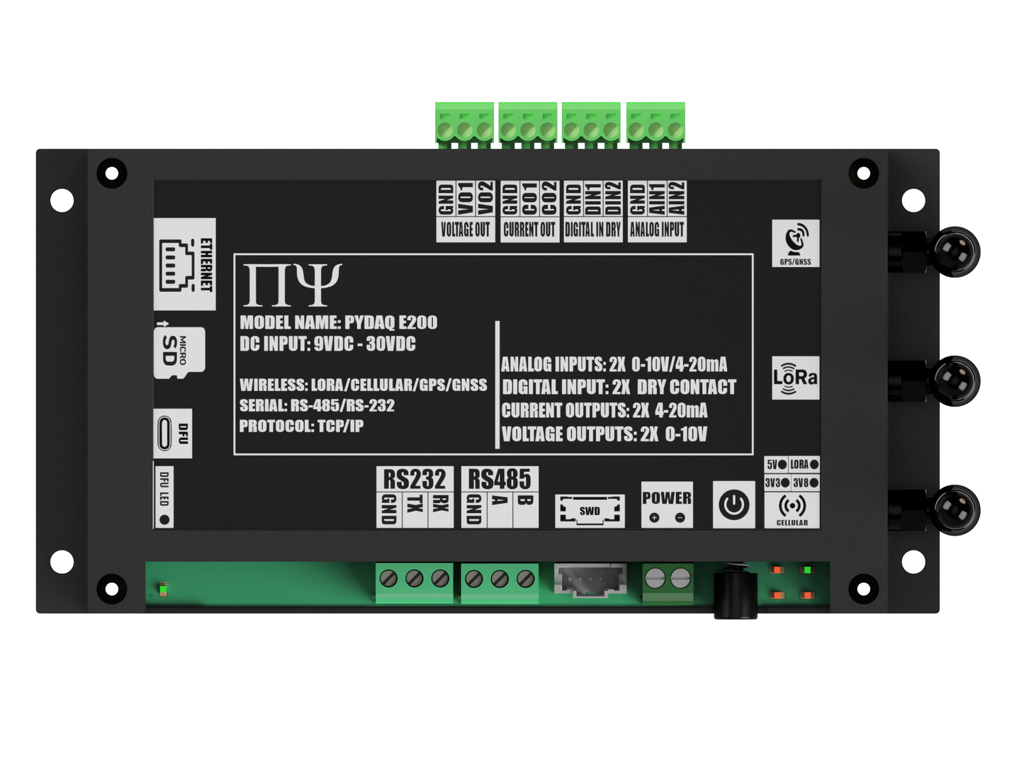 PYDAQ E200: Multichannel Wireless  Programmable RTU