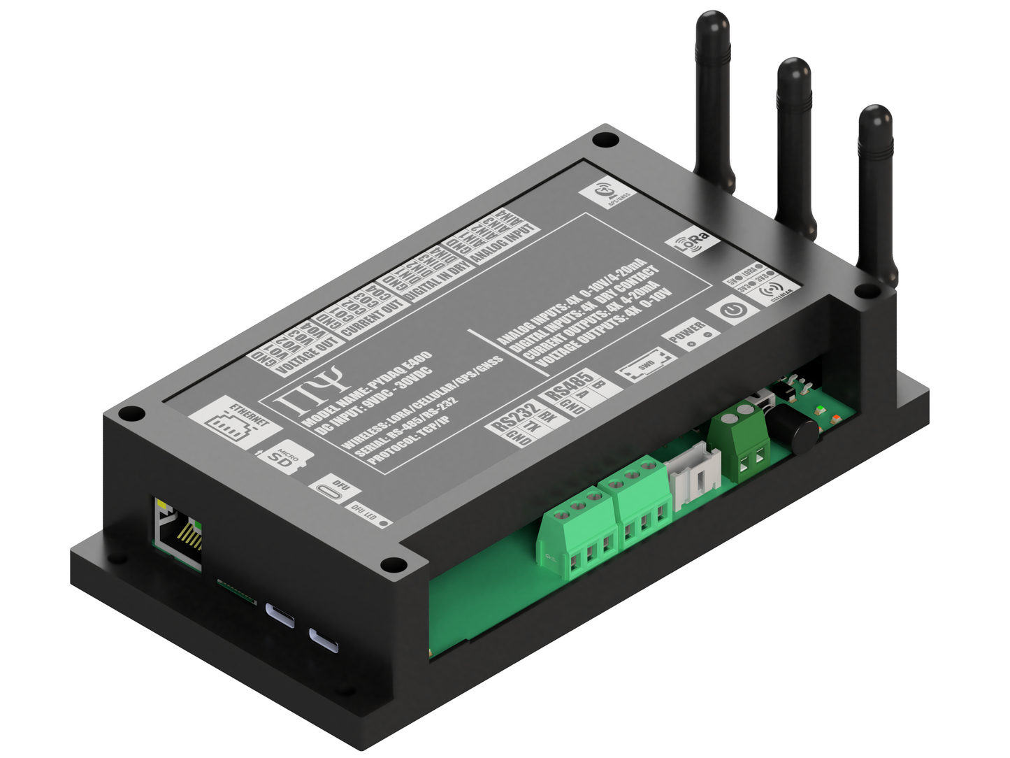 PYDAQ E400: Multichannel Wireless  Programmable RTU