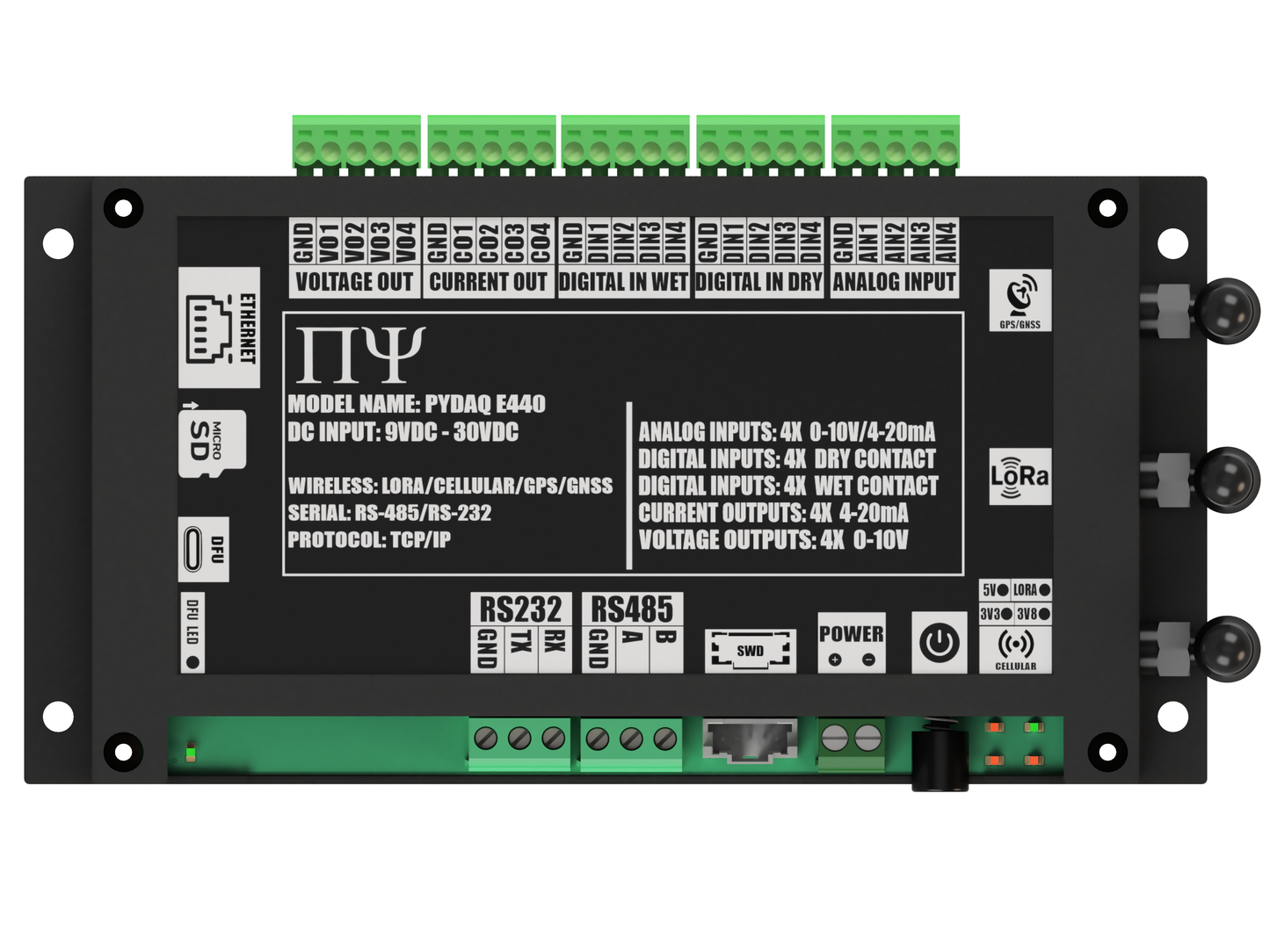 PYDAQ E440: Multichannel Wireless  Programmable RTU