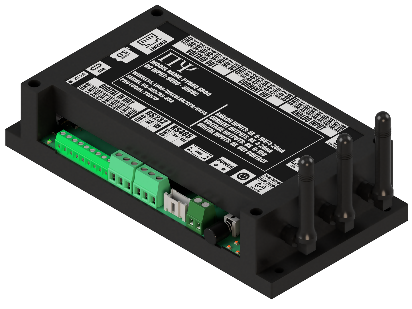 PYDAQ E800: Multichannel Wireless  Programmable RTU