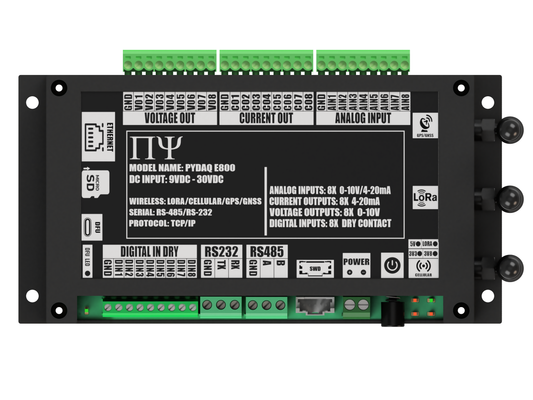 PYDAQ E800: Multichannel Wireless  Programmable RTU