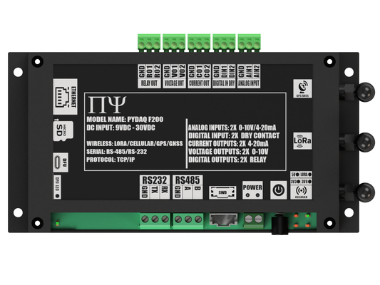 PYDAQ F200: Multichannel Wireless  Programmable RTU