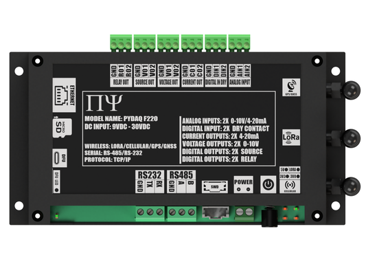 PYDAQ F220: Multichannel Wireless  Programmable RTU