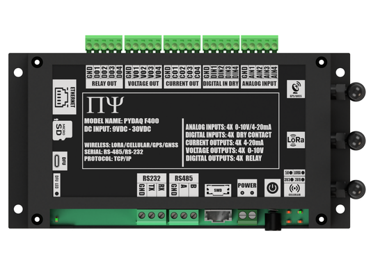 PYDAQ F400: Multichannel Wireless  Programmable RTU