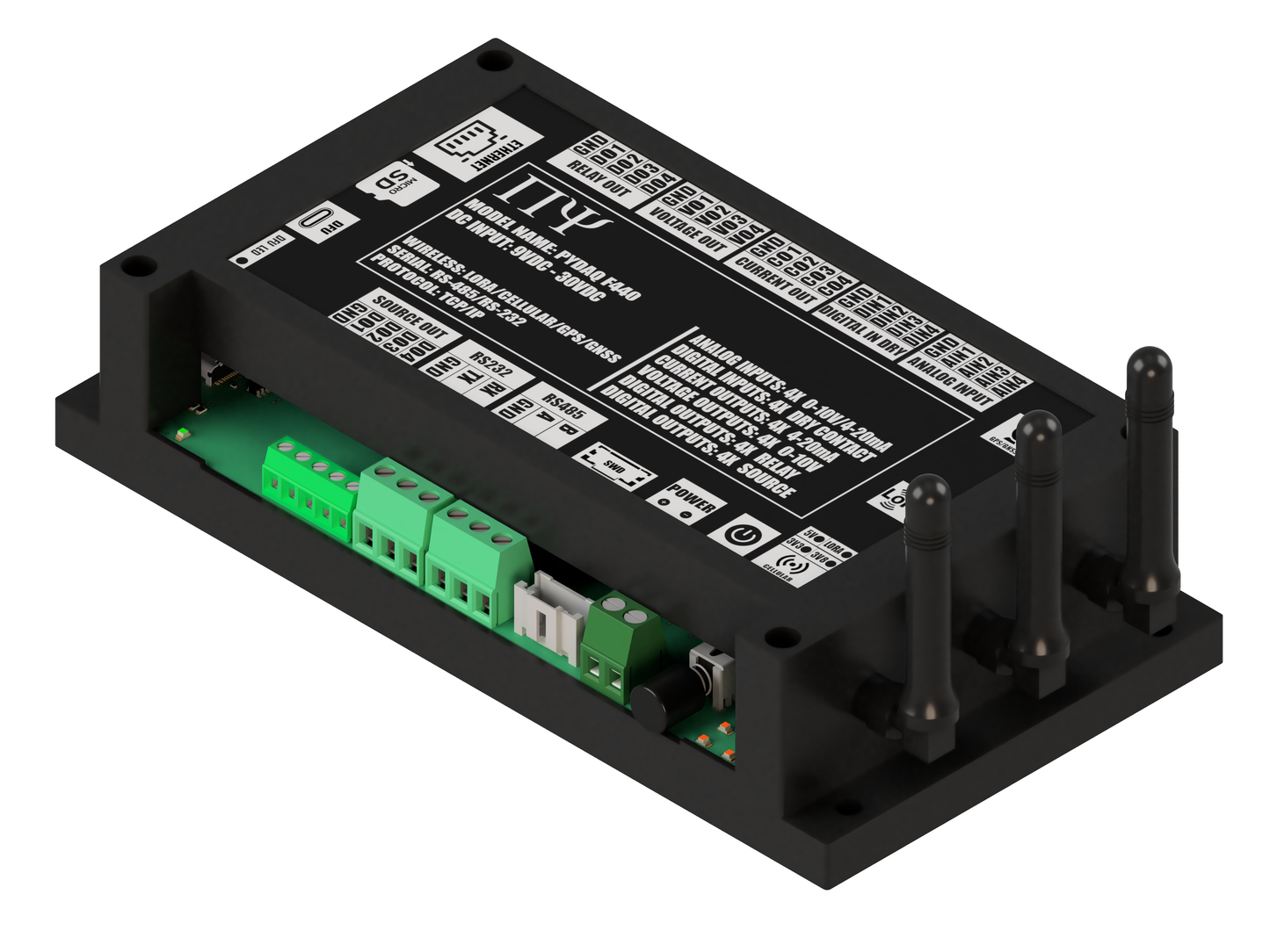 PYDAQ F440: Multichannel Wireless  Programmable RTU