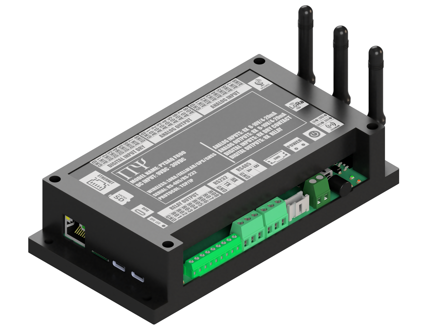 PYDAQ F800: Multichannel Wireless  Programmable RTU