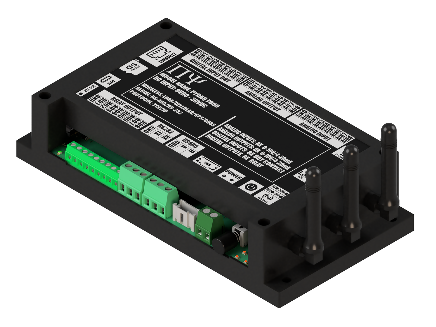 PYDAQ F800: Multichannel Wireless  Programmable RTU